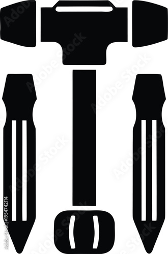 center punch vector illustration on transparent background