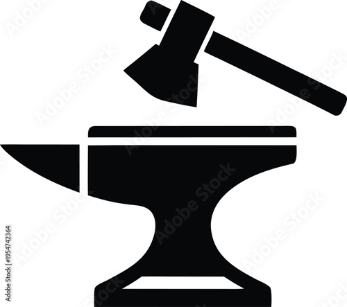anvil vector illustration on transparent background