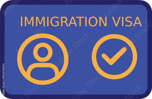 Visa Approval Identification Card Icon