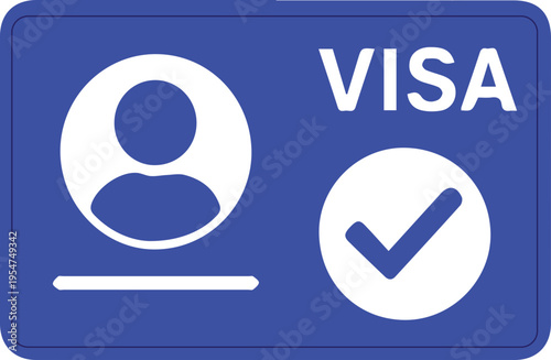 Visa Approval Identification Card Icon