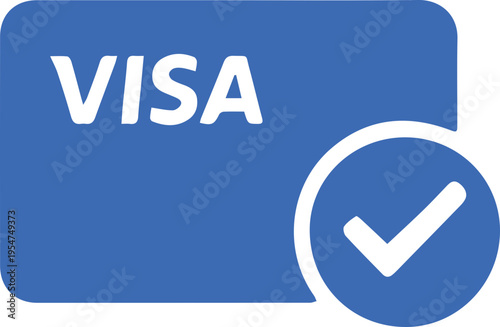 Visa Approval Identification Card Icon