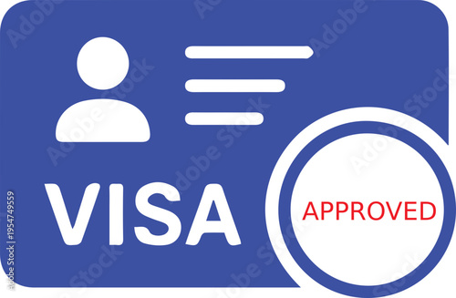 Visa Approval Identification Card Icon
