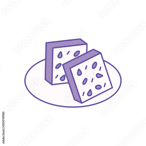 Halva icon clean and modern vector illustration