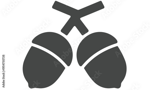 Simple vector illustration of a pair of lungs with a trachea symbolizing respiratory health and medical concepts in a minimalist design.