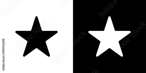 Star Icon Sheet Black And White