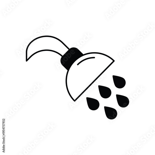 Ghusl icon clean and modern vector illustration