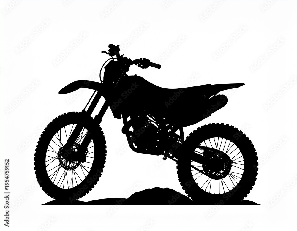 Obraz premium バイクのシルエット