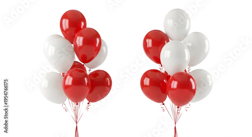 Balloons float gently in the air against a transparent background