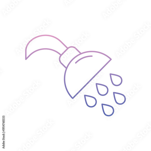 Ghusl icon clean and modern vector illustration