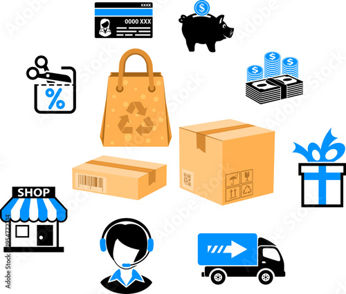 Internet Shopping infographics