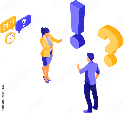 Isometric Online Customer Support