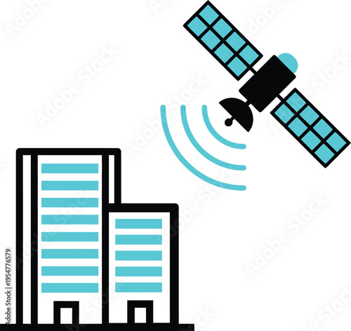 Satellite Icon  Space Technology
