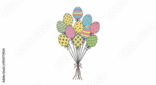 Colorful Easter Egg Balloons for Festive Celebrations