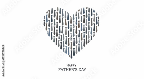 Heart Shaped Design for Father s Day Celebration