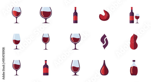 Collection of excavator construction machines and heavy equipment icons isolated on white background, vector illustrations of digging machines and earthmovers for industry