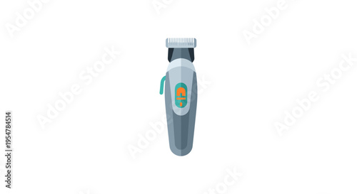 Electric hair clipper on white background