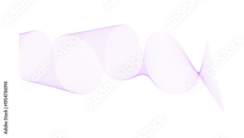 Abstract wave element for design. Digital frequency track equalizer.  Technology abstract lines on white background. 