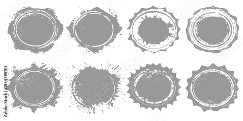 Vintage set of vector labels and frames featuring round badges, floral borders, and decorative stamp elements for web design stickers and sale tags