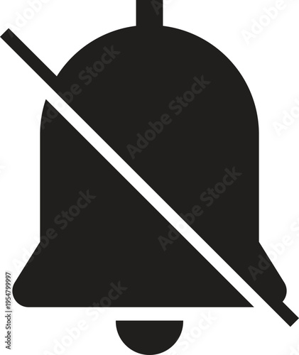 Minimalist Mute Speaker Icon with Sound Off Symbol Vector