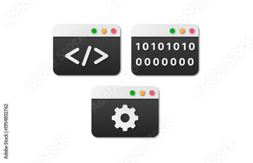 programing terminal console icon