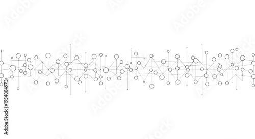 Abstract black and white geometric pattern isolated on a transparent background