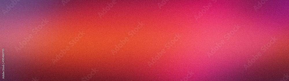 Fototapeta premium Abstract grainy gradient background with warm red and pink sunset neon textures