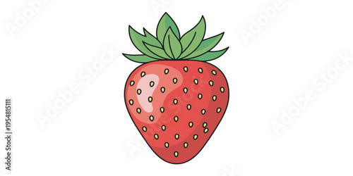 Fresh Red Strawberry Fruit Closeup.