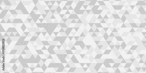 Abstract background made of triangles. Mosaic pattern, tile geometric cube white and gray vector wallpaper.