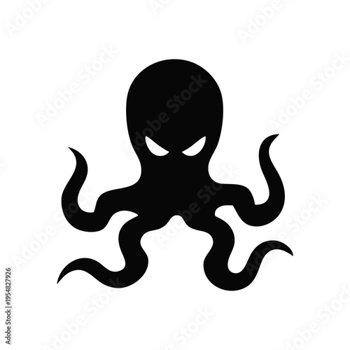 Evil Octopus Sea Monster Character