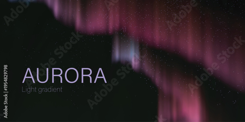 aurora light gradient luminous aurora borealis style