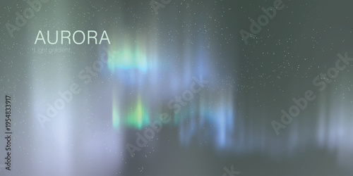 aurora light gradient soft polar night glow