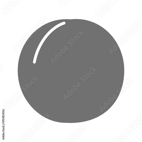 あんずのシンプルなフラットアイコン 白黒