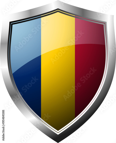 Free Download Chad Flag Badge - GFXLoad