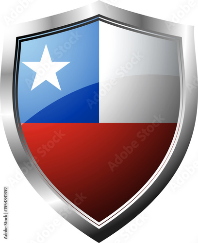 Free Download Chile Flag Badge - GFXLoad