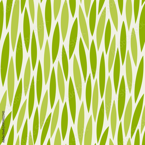 Spring leaf pattern, eco farm seamless background, abstract leafs, grain, tea, wheat, rise, grass field