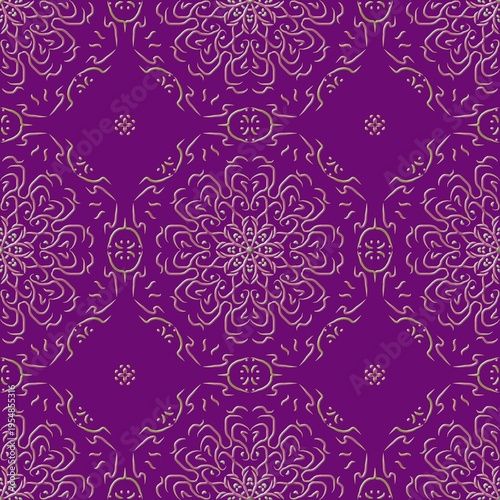 Fabric pattern, Zigzag pattern, Flower pattern design