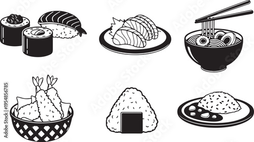 Black and white of various kitchenware and utensils cooking pot frying pan desi