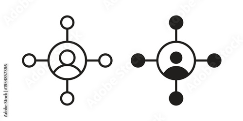 Affiliate link icon concept design set. Icon Element For Design