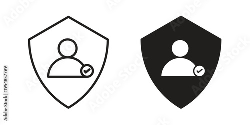 Authentication icon concept design set. Icon Element For Design