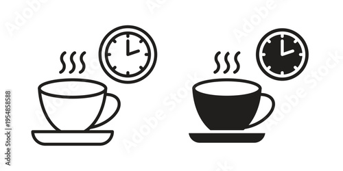 Break icon concept design set. Icon Element For Design