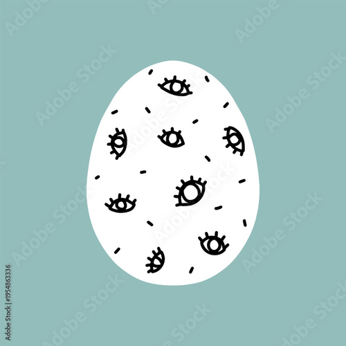 Easter egg icon. Illustration of Spring or Easter. Perfect for banner, postcard, poster, party and other decorations.