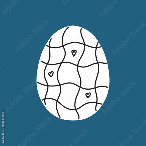 Easter egg icon. Illustration of Spring or Easter. Perfect for banner, postcard, poster, party and other decorations.