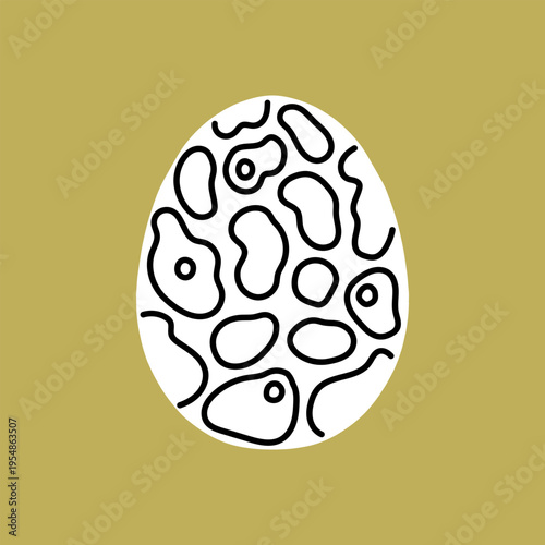 Easter egg icon. Illustration of Spring or Easter. Perfect for banner, postcard, poster, party and other decorations.