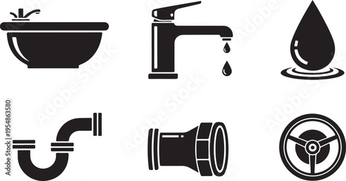 Black line set of coffee cup coffee beans grinder and cupcake white background line coffee cup