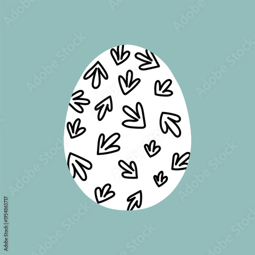 Easter egg icon. Illustration of Spring or Easter. Perfect for banner, postcard, poster, party and other decorations.