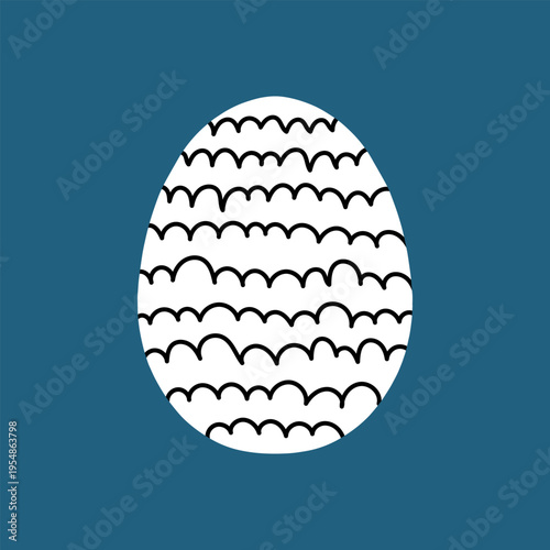 Easter egg icon. Illustration of Spring or Easter. Perfect for banner, postcard, poster, party and other decorations.