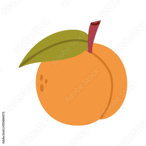 Whole tropical peach fruit