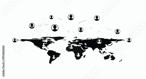 global communication network connections worldwide