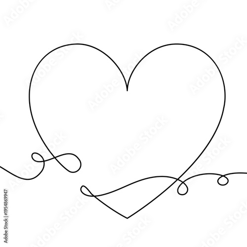 heart beat line heartbeat health continuous icon pulse rate medical art love. ekg heart beat line vector care ecg drawing logo draw life cardio illustration single medicine one healthy cardiogram wave