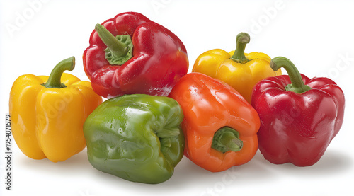 Set of color pepper